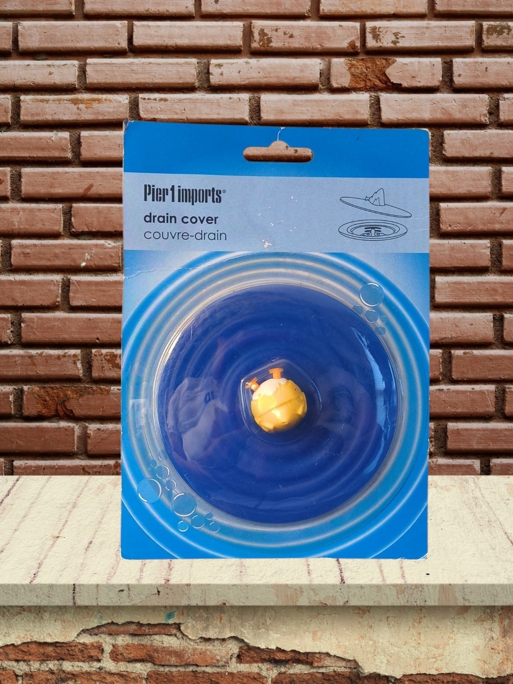 New! Pier 1 Imports Blue Drain Cover